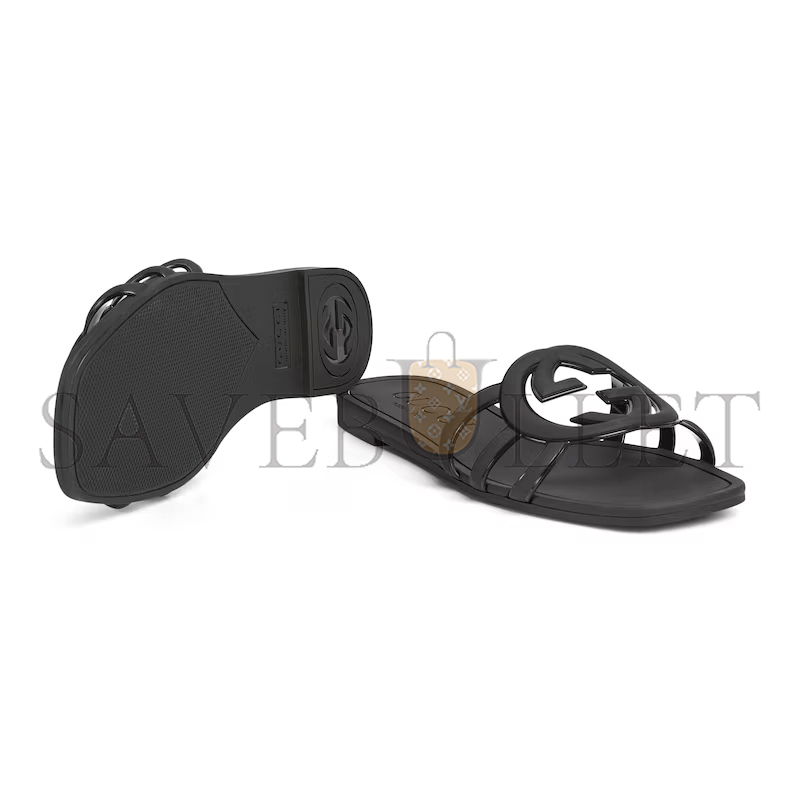 GUCCI WOMEN'S INTERLOCKING G SLIDE SANDAL 780307 GUCCI WOMEN'S INTERLOCKING G SLIDE SANDAL 780307